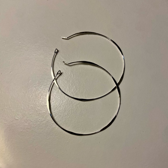 true to form Exaggerated Hoop Earrings in Gold and Silver - Picture 3 of 8